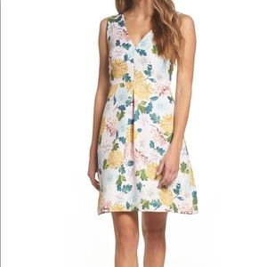 Sam Edelman Jacquard A-line Floral Dress